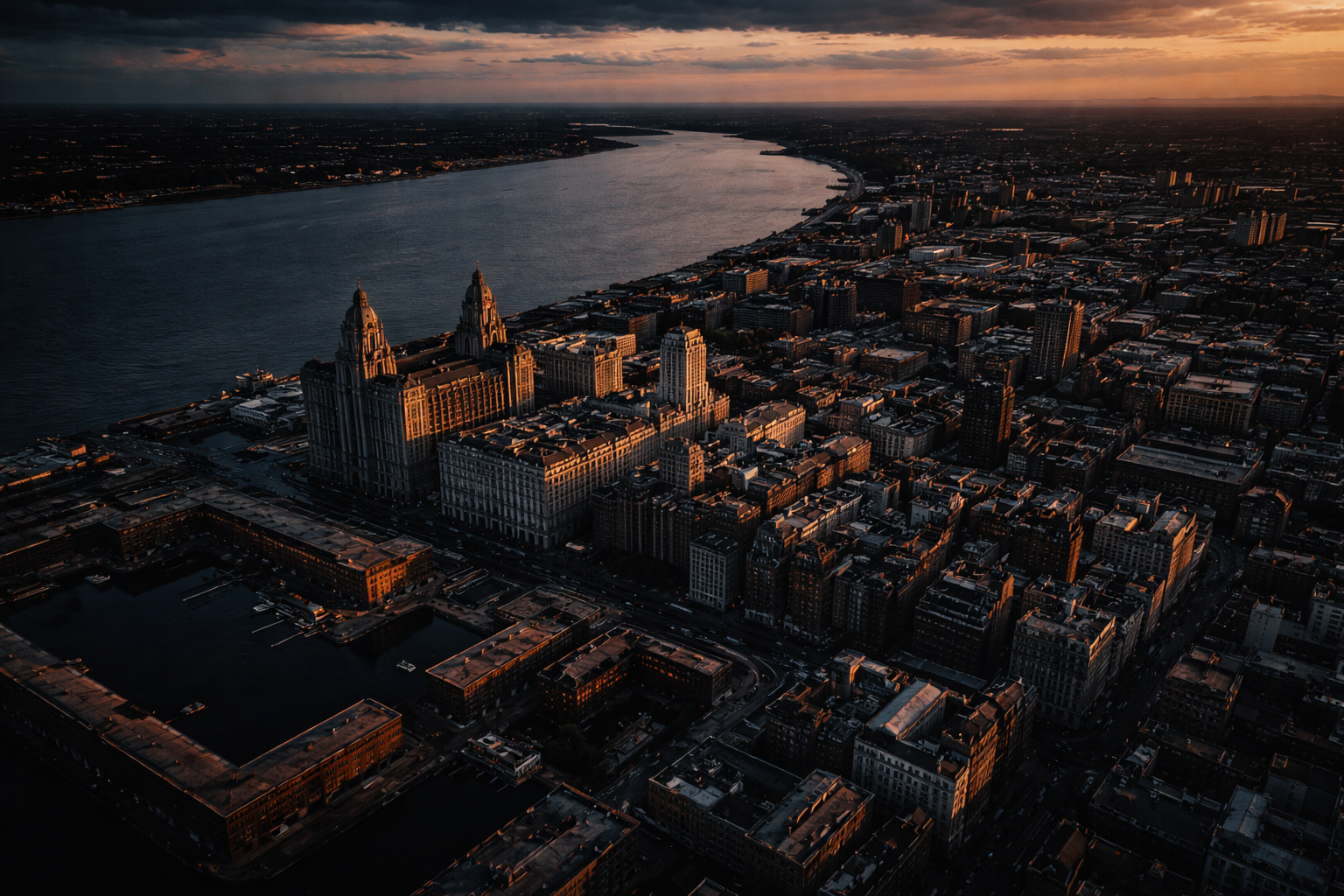 Liverpool aerial view